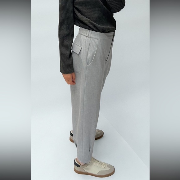 NTW Zara straight leg gray pants - Picture 2 of 6
